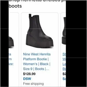 Sale!! Nine West☆ Henrita Platform Bootieブーティー 5623216_White?wid=400&hei=400&